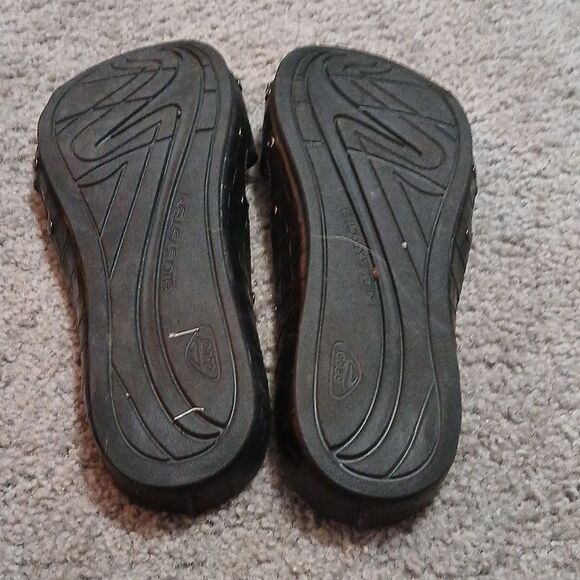 Abeo black slip on sandals Sz 10 - Picture 7 of 7